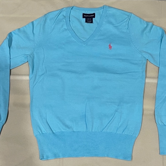 Girl’s Ralph Lauren V-Necks Sweaters - Picture 1 of 3